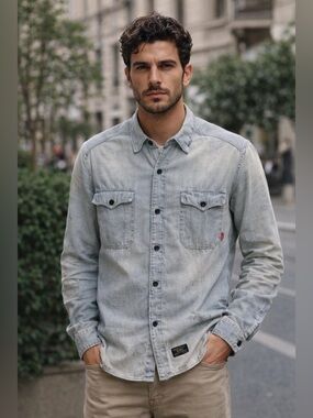 WTAPS Light Blue Denim Shirt